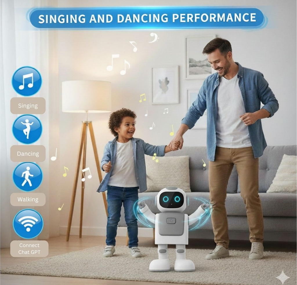 Miko 3: AI-Powered Smart Robot - Blue, Educational Coding Robot Toy with Plastic Construction