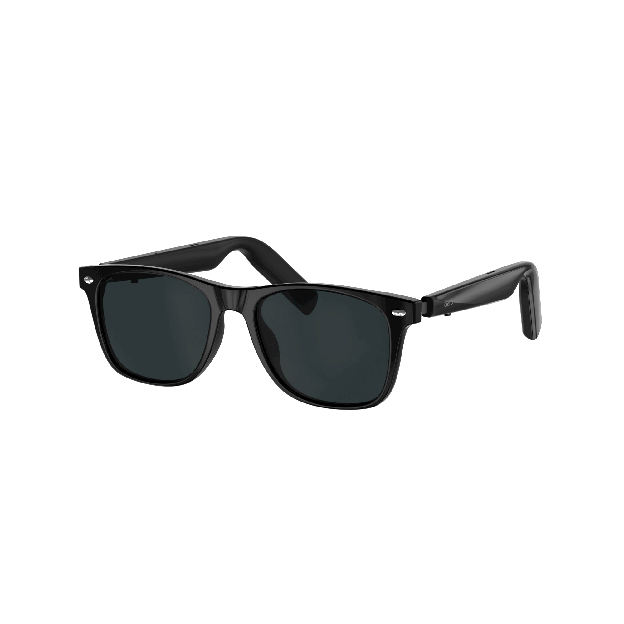 AI Smart Translator Sunglasses – Black Square Frame for Men & Women