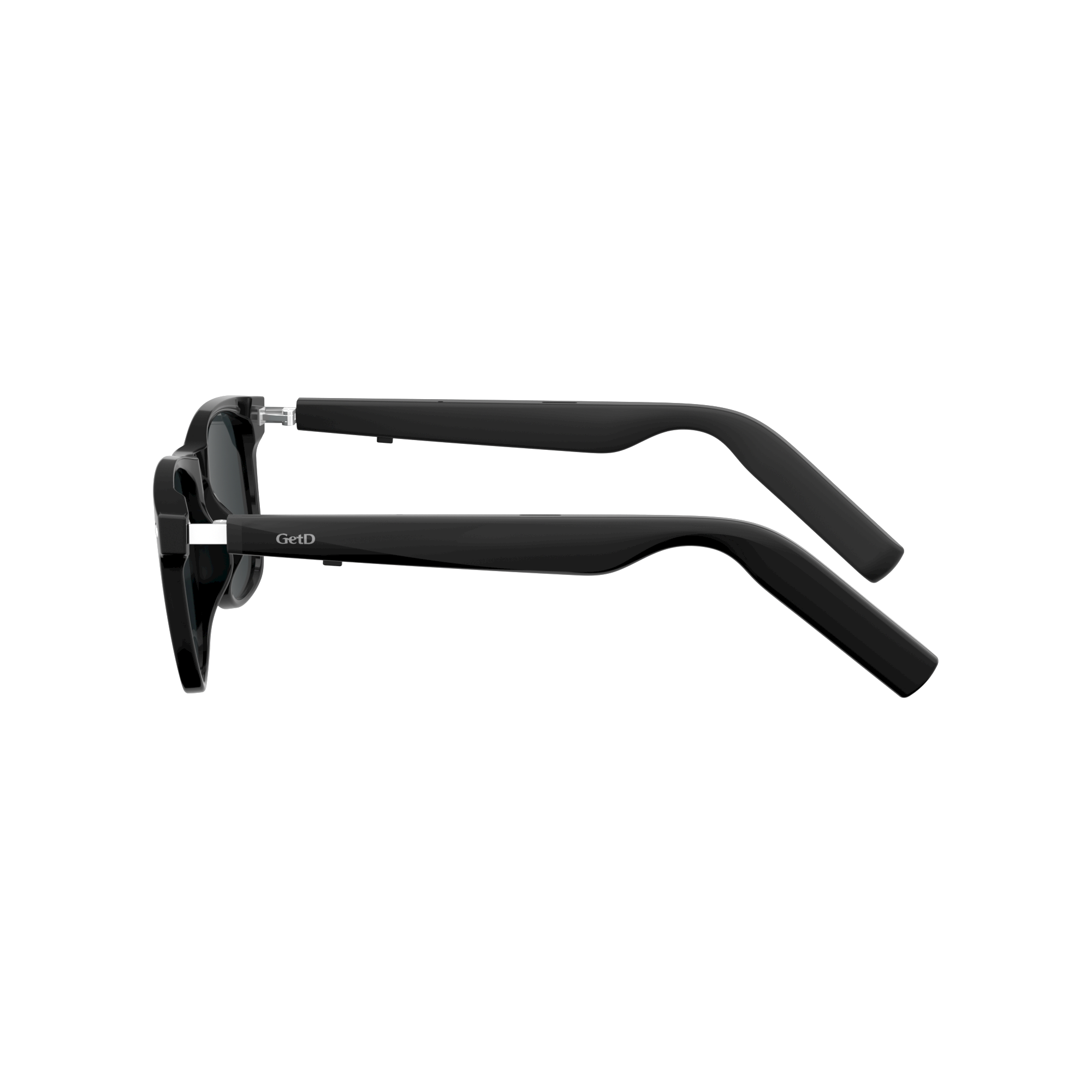 AI Smart Translator Sunglasses – Black Square Frame for Men & Women