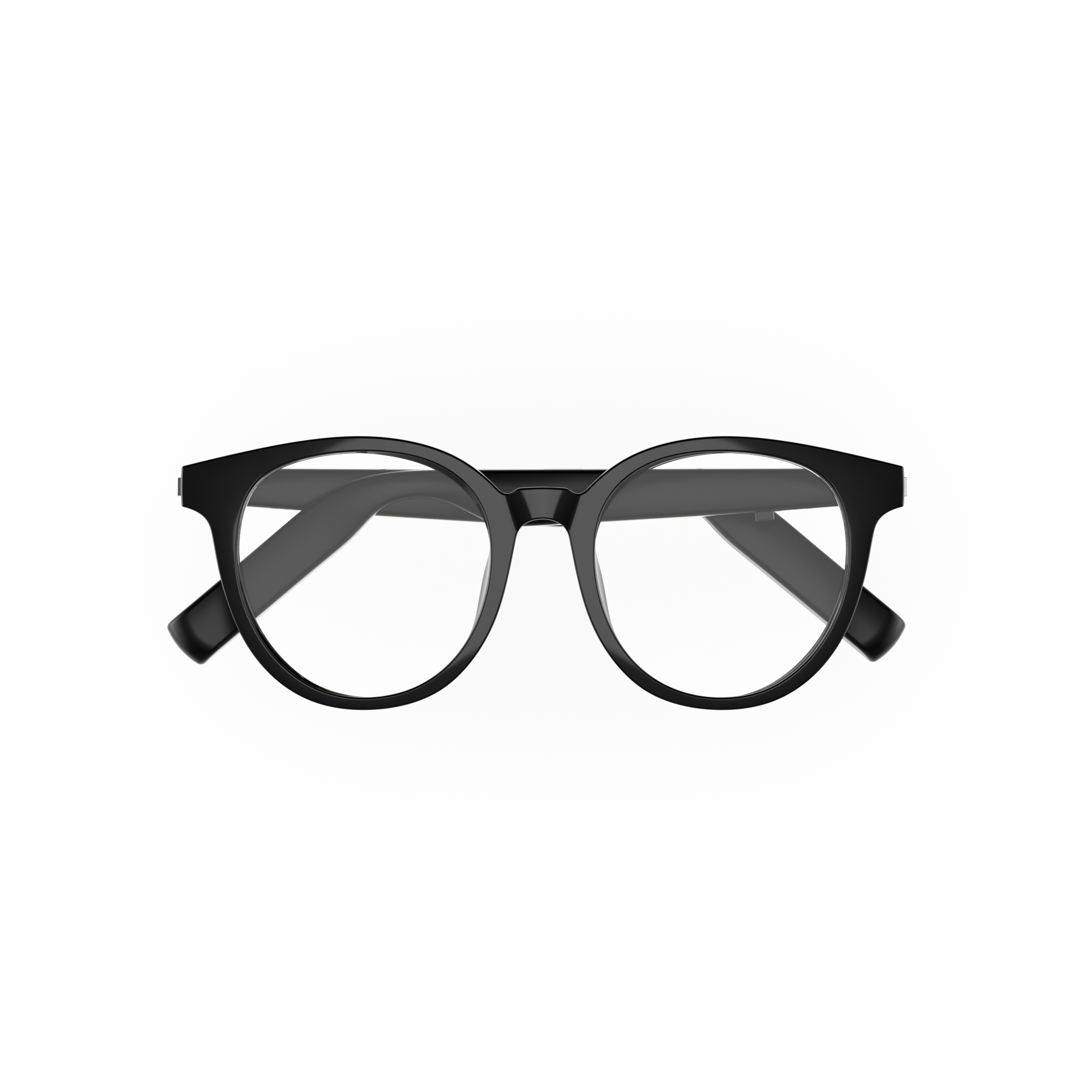 AI Smart Translator Polarized Glasses – Black Round Frame for Men & Women